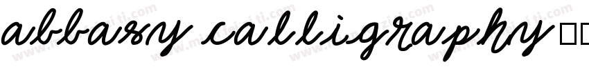 abbasy calligraphy字体转换